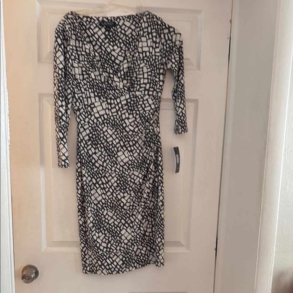 Elegant Black and White Women's Dress